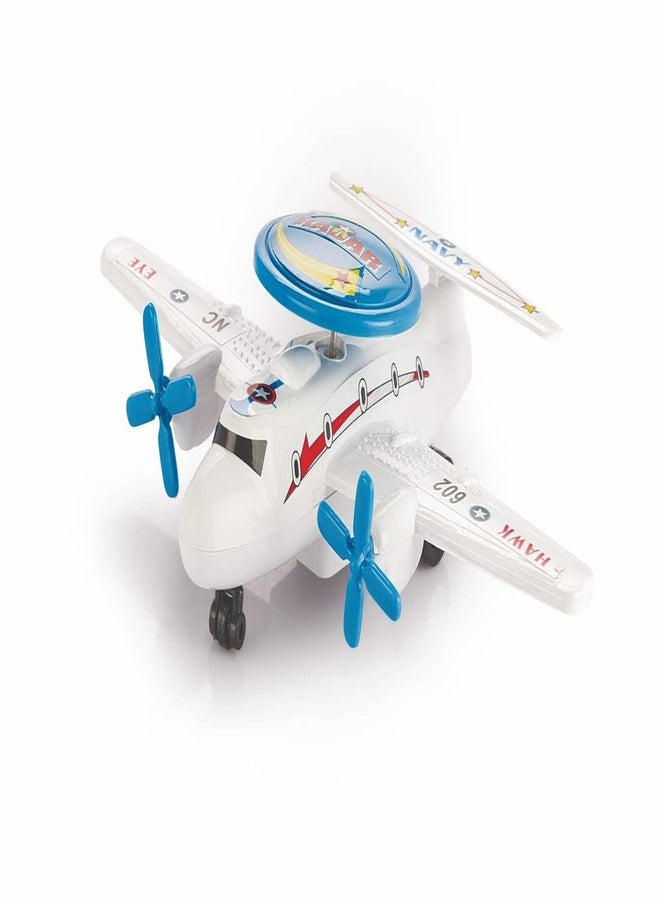 Toy Vibes لعبة طائرة بلاستيكية غير قابلة للكسر من توي فايبز على شكل عين الصقر، قابلة للسحب للخلف، مناسبة للأطفال من الجنسين، بتصميم أنيق، ألعاب زحف للأطفال (أبيض) (عبوة من 5 قطع) - Image 2